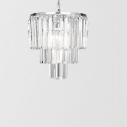 Zuma Line Amedeo lampa wisząca 4x40W chrom/kryształ 17106/3+1-CHR