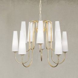 Zuma Line Magnum lampa wisząca 10x40W biała/złota 1129