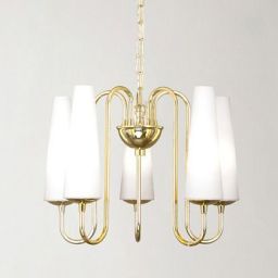 Zuma Line Magnum lampa wisząca 5x40 W biała-złota 1127