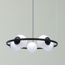 Zuma Line Orbit lampa wisząca 5x40 W czarna 5011