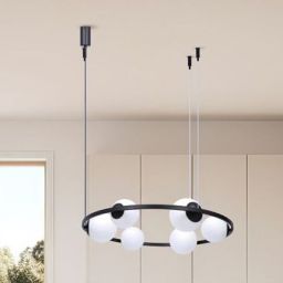 Zuma Line Orbit 6 Pendant lampa wisząca 6x40W czarny 5007