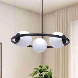Zuma Line Orbit lampa wisząca 3x40 W czarna 5004