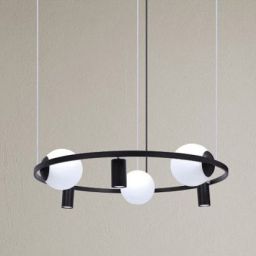Zuma Line Orbit 3 Pendant lampa wisząca 6x40W czarna 5006