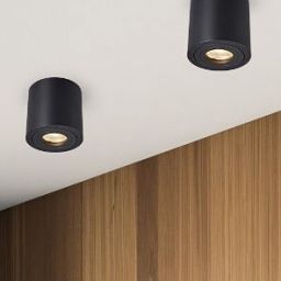 Zuma Line Rondip lampa podsufitowa 1x50 W czarna ACGU10-159-N