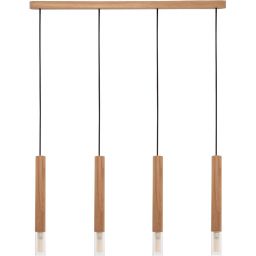 Zuma Line Madera lampa wisząca 4x28 W brązowa 8620403