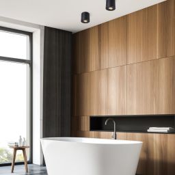 Zuma Line Rondip lampa podsufitowa 1x50 W czarna ACGU10-159-N