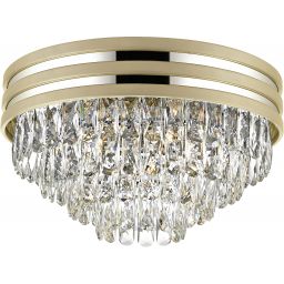 Zuma Line Naica lampa podsufitowa 5x40W złoty mat/kryształ C0525-05A-V6B5