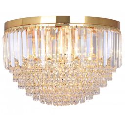 Zuma Line Charlotte lampa podsufitowa 7x40W złoty/przezroczysty FC19003/7