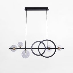 Zuma Line Taremi lampa wisząca 5x15 W 1x3,5 W czarna-złota MD2448-7B-3BGD