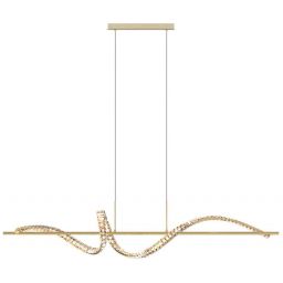 Zuma Line Athesa lampa wisząca 1x26 W przezroczysta-złota MD3170-1-3GT