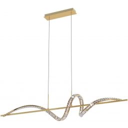 Zuma Line Athesa lampa wisząca 1x26 W przezroczysta-złota MD3170-1-3GT