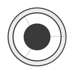 Zuma Line Balu lampa wisząca 1x57 W czarna MD3328-2M-3BT