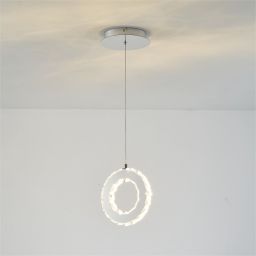 Zuma Line Girona lampa wisząca 1x10 W stal MD3713-1-3CT