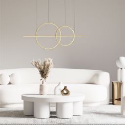 Zuma Line Cholet lampa wisząca 1x34W LED złoty MD7358-2A-3GT