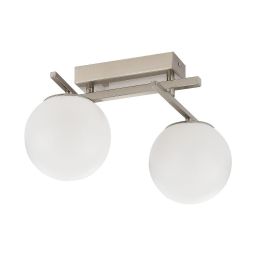 Zuma Line Nebula lampa podsufitowa 2x20 W biała-nikiel MS223121-SN