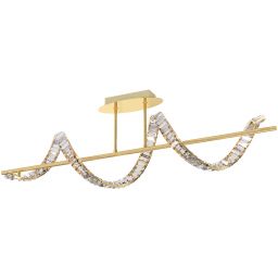 Zuma Line Athesa lampa podsufitowa 1x26 W przezroczysta-złota MX3170-1-3GT