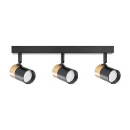 Zuma Line Fori lampa podsufitowa 3x50 W czarna-złota OB-2204BD-3-BK