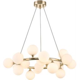 Zuma Line Bobo lampa wisząca 20x28 W złoty/biały P0462-20C-F7AA