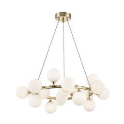 Zuma Line Bobo lampa wisząca 20x28 W złoty/biały P0462-20C-F7AA