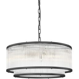 Zuma Line Sergio lampa wisząca 6x60 W czarna P0528-06H-P7AC