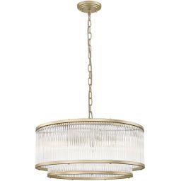 Zuma Line Sergio lampa wisząca 6x60W złoty mat/szkło przezroczyste P0528-06H-V6AC