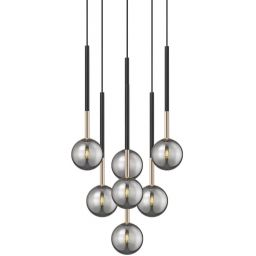 Zuma Line Arcturus lampa wisząca 7x4 W czarna-złota P0574-07F-SDFZ