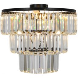 Zuma Line Tifanny lampa podsufitowa 4x40 W czarna P17127-4-BK