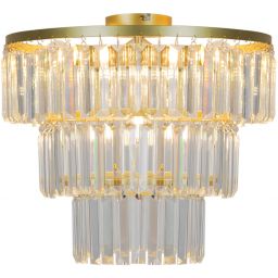 Zuma Line Tifanny lampa podsufitowa 4x40 W przezroczysta P17127-4-GD