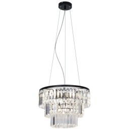 Zuma Line Tifanny lampa wisząca 4x40 W czarna P17127-4