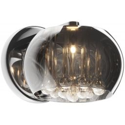 Zuma Line Crystal kinkiet 1x42W chrom/szkło dymione/kryształ W0076-01D-F4FZ