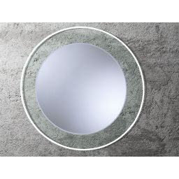 Dubiel Vitrum Lumineo Beta lustro okrągłe 80 cm z oświetleniem