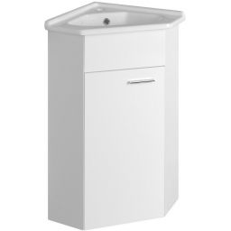 Aqualine Zoja szafka 40,5x40,5x74 cm podumywalkowa wisząca biała 50345