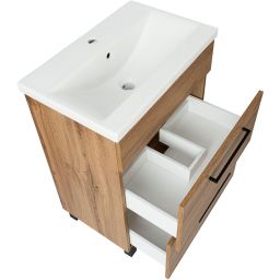 Astor Sol Wotan umywalka z szafką 61 cm dąb AF-BUI-612-0N