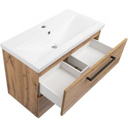 Astor Aster umywalka z szafką 81 cm dąb wotan AM-ATU-810-2N