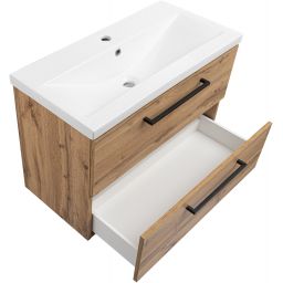 Astor Aster umywalka z szafką 81 cm dąb wotan AM-ATU-810-2N