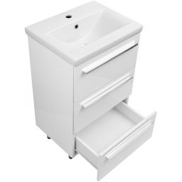 Astor Bryza umywalka z szafką 51 cm białą AM-BZU-500-27
