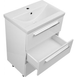 Astor Bryza umywalka z szafką 61 cm białą AM-BZU-600-27