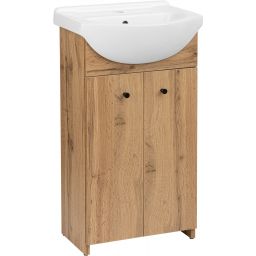 Astor Pik Wotan umywalka z szafką 46 cm dąb AM-END-453-2N