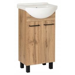 Astor Diuna Wotan umywalka z szafką 45 cm dąb AM-LUD-253-2N