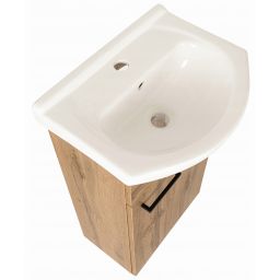 Astor Diuna Wotan umywalka z szafką 45 cm dąb AM-LUD-253-2N
