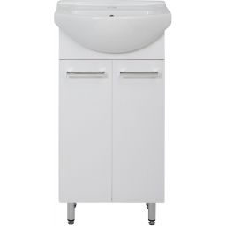 Astor Lupo umywalka z szafką 46 cm białą AM-LUD-453-27