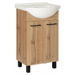 Astor Diuna Wotan umywalka z szafką 51 cm dąb AM-LUD-502-2N
