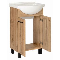Astor Diuna Wotan umywalka z szafką 51 cm dąb AM-LUD-502-2N
