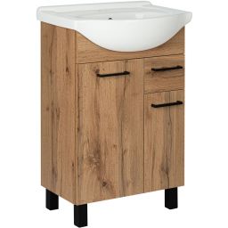 Astor Lupo Wotan umywalka z szafką 56 cm dąb AM-LUD-552-0N