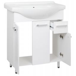 Astor Lupo umywalka z szafką 76 cm białą AM-LUD-751-27