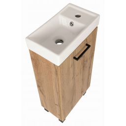 Astor Diuna Wotan umywalka z szafką 40 cm dąb AM-LUU-402-2N