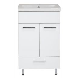 Astor Lupo umywalka z szafką 50 cm biały połysk AM-LUU-501-27