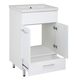 Astor Lupo umywalka z szafką 50 cm biały połysk AM-LUU-501-27