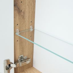 Astor Ida szafka 60x14x60 cm z lustrem dąb AM-MSL-604-0N