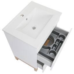 Astor Spek szafka 60 cm podumywalkowa stojąca biały połysk AM-SKU-600-70